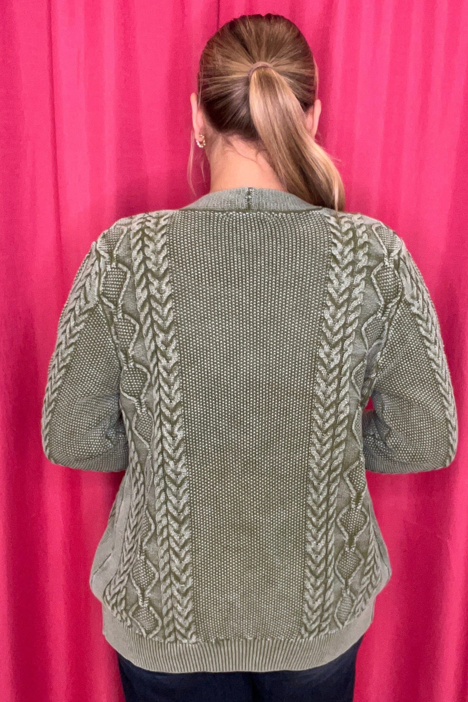 Long Sleeve Textured Cardigan w/Pockets OUTFIT COMPLETER SOUTHERN LADY 