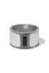 Pretty Tough Black Gem Wide Band Ring BRING Brighton Collectables 7 