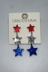 Patriotic Dangle Star Earrings JEWELRY SOUTHERN GRACE 