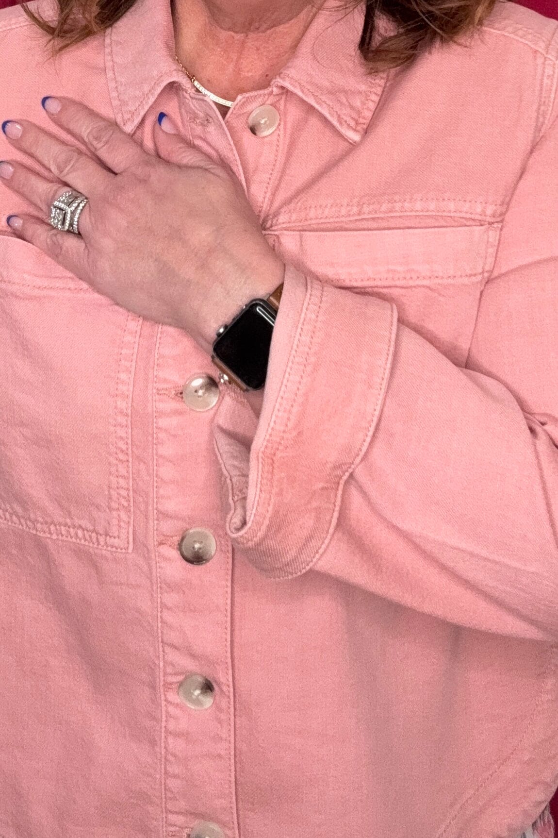 High/Low Denim Shacket OUTFIT COMPLETER LIVERPOOL 