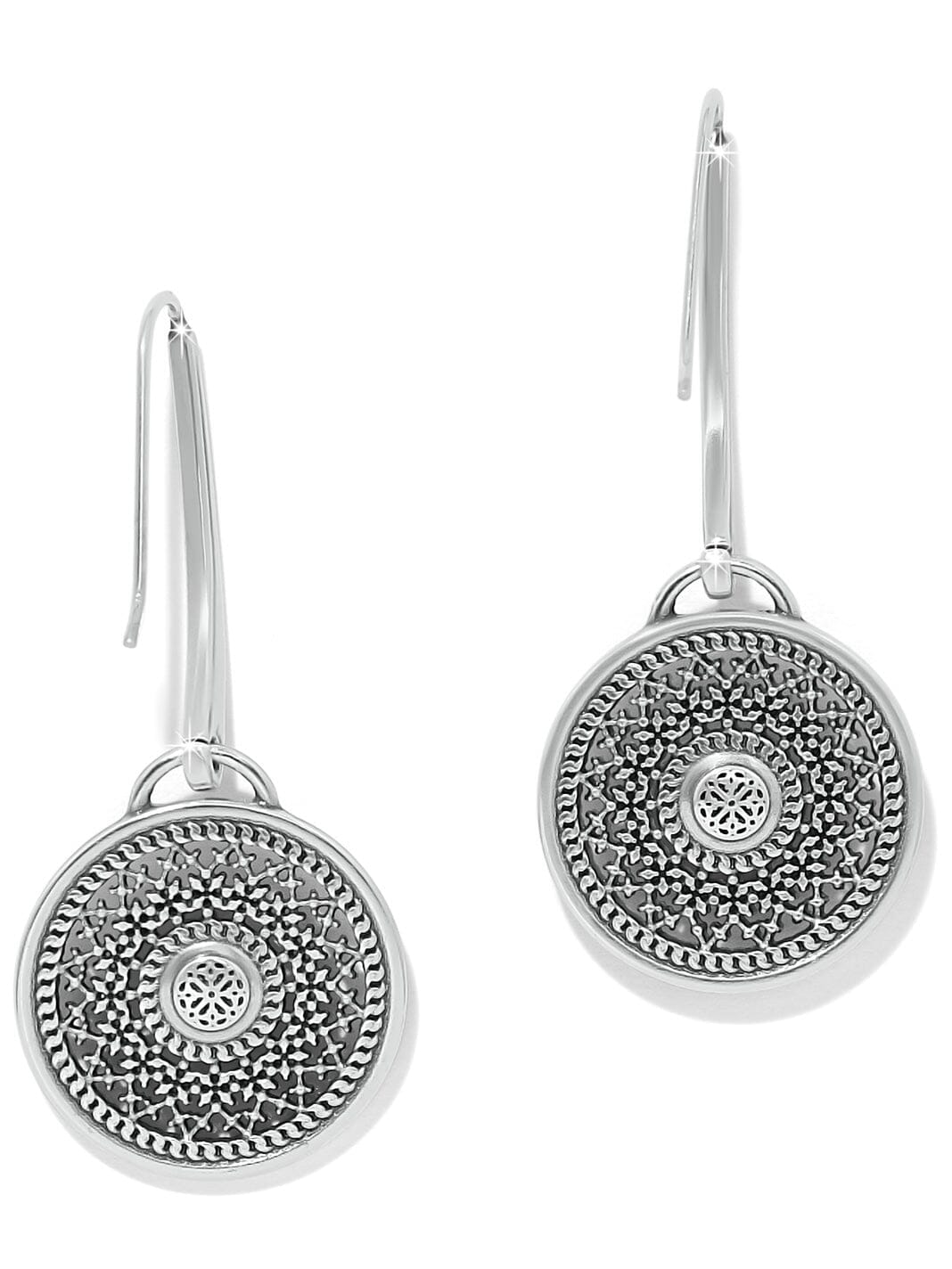 Ferrara Segreta Medallion French Wire Earrings