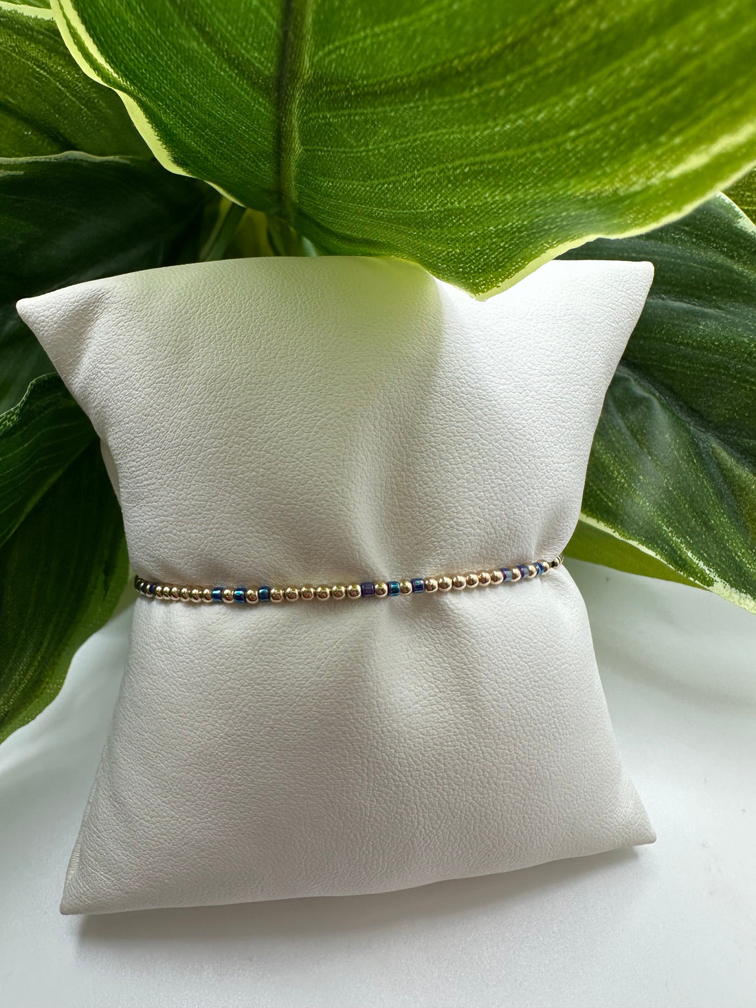 Enewton Hope Joy Pattern 2mm Bead Bracelet- Blue Metallic JEWELRY ENEWTON