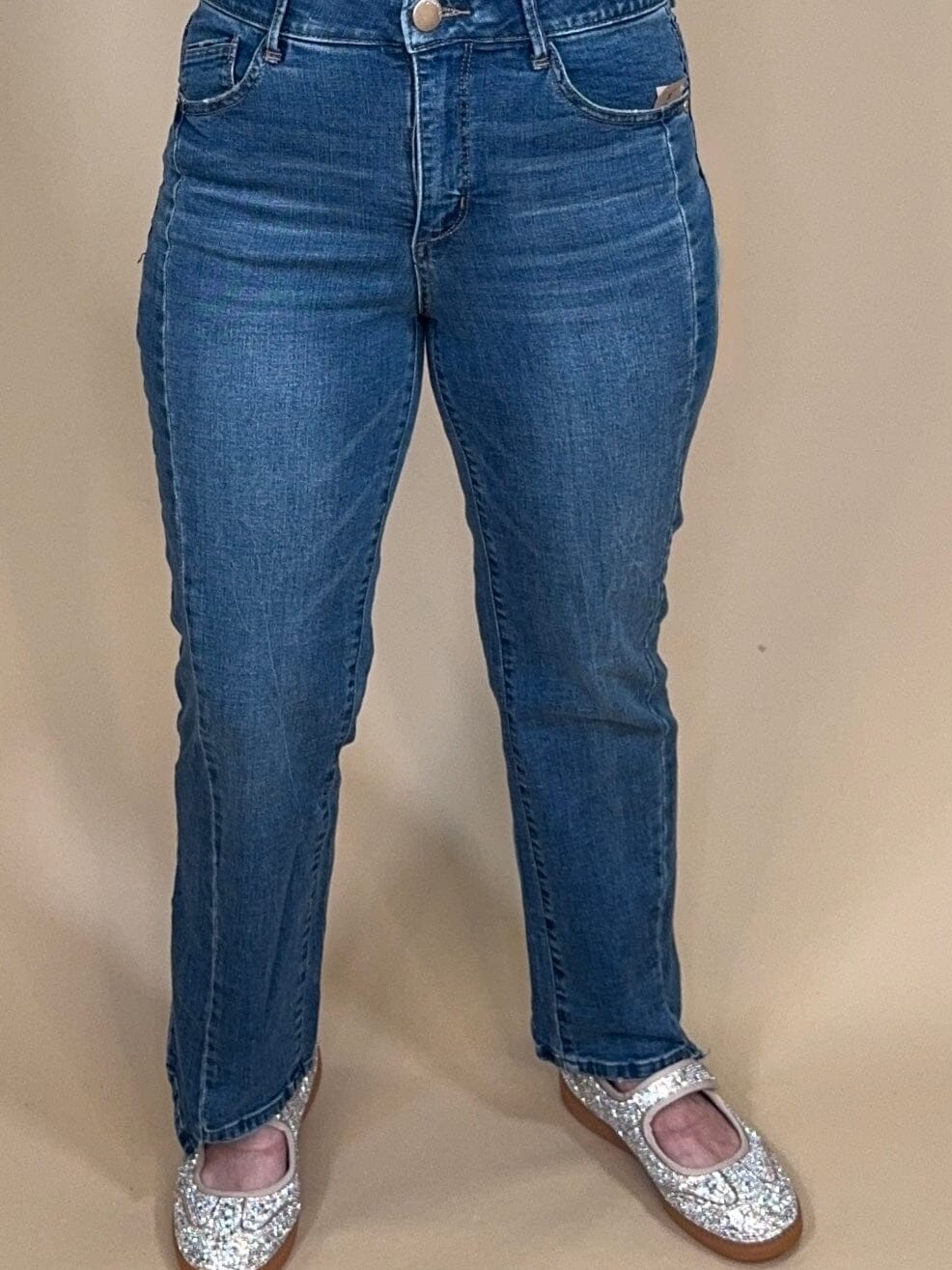 Ab Solution Skyrise Barely Boot JEANS DEMOCRACY 