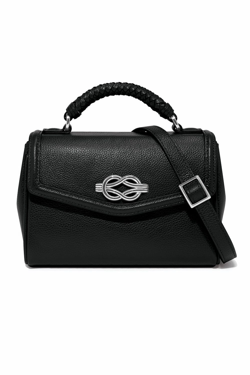 Black Tatum Small Flap Satchel BHANDBAGS Brighton Collectables 