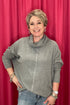 Long Sleeve Turtle Neck Sweater JRTOP CASUAL TOP VERYJ GRY S 