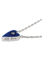 Love Messages B You Blue Necklace BJEWELRY LEEGIN-BRIGHTON 