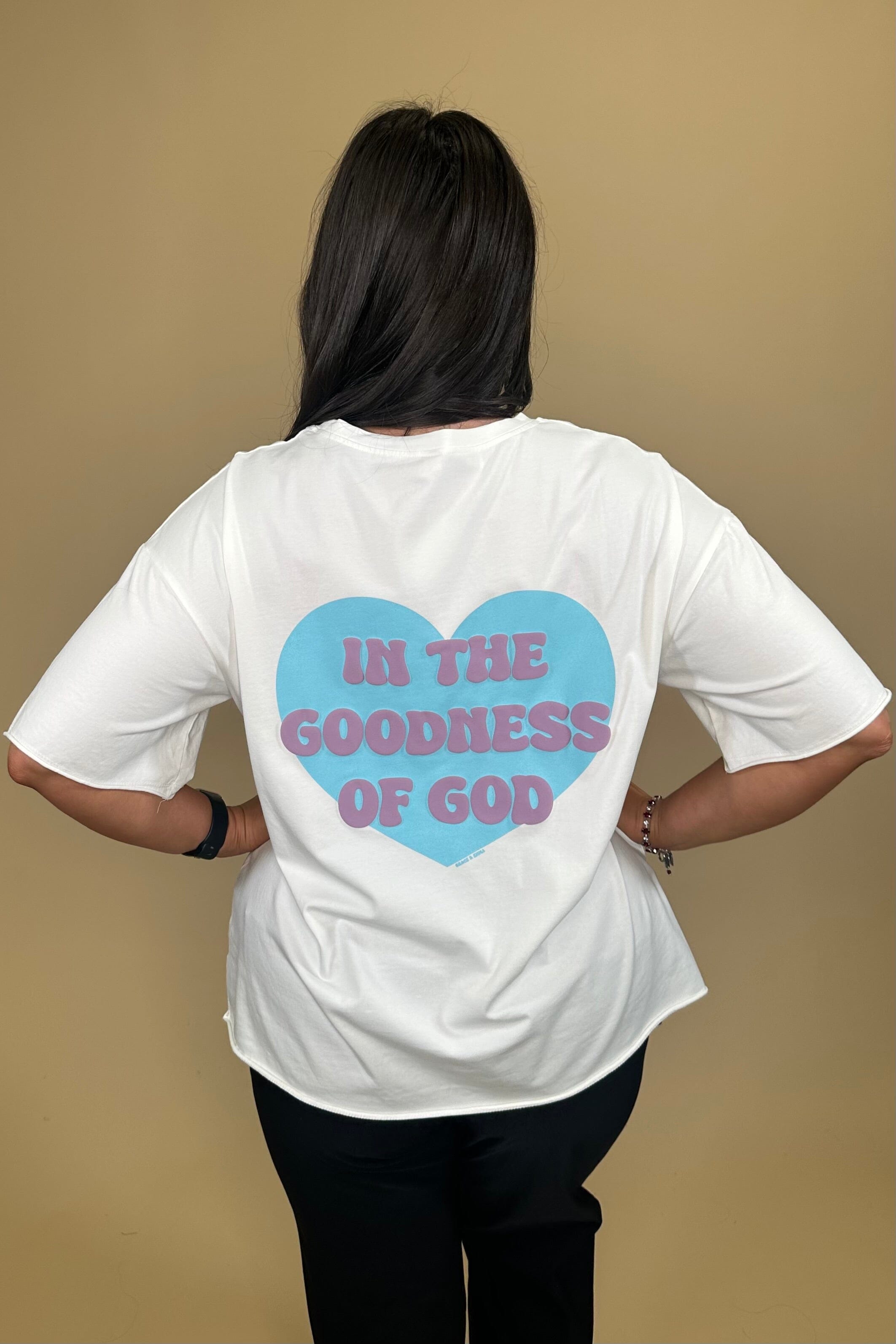 Goodness Of GOD Boxy T-Shirt MISSY BASIC KNIT SOUTHERN GRACE 