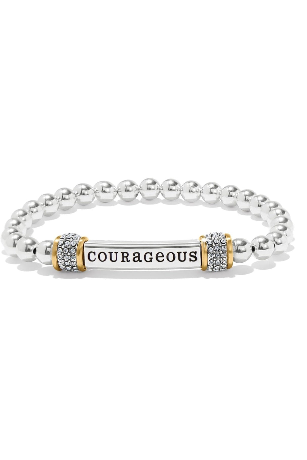 Meridian Courageous Two Tone Stretch Bracelet BJEWELRY Brighton Collectables 
