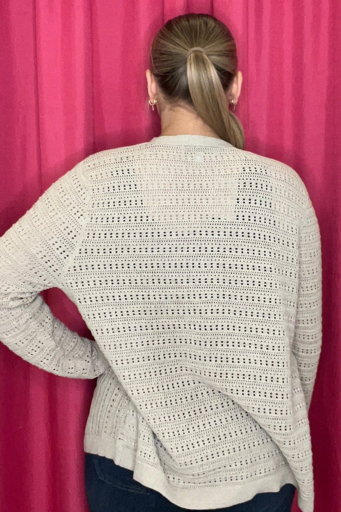 Long Sleeve Knit Cardigan OUTFIT COMPLETER SOUTHERN LADY 