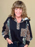 Long Sleeve Hoodie w/ Patchwork Floral & Camo JRTOP CASUAL TOP POL CLOTHING 