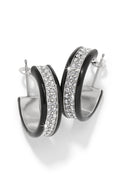 Meridian Small Black Hoop Earrings BJEWELRY Brighton Collectables 