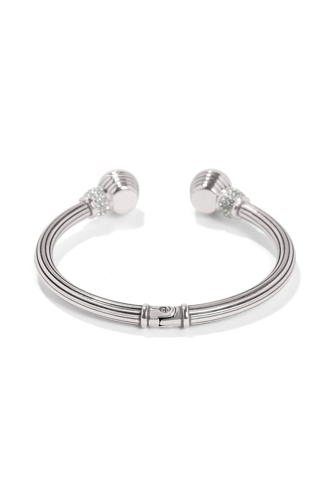Meridian Aurora Petite Hinge Bangle - Silver BJEWELRY Brighton Collectables 