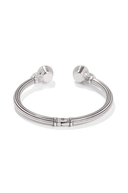 Meridian Aurora Petite Hinge Bangle - Silver BJEWELRY Brighton Collectables 