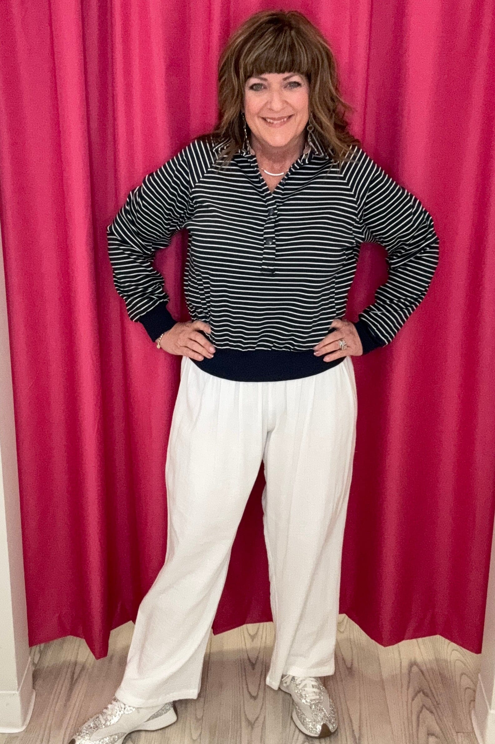 Pull On Gauze Striaght Leg Pant BOTTOMS PARSLEY &amp; SAGE 