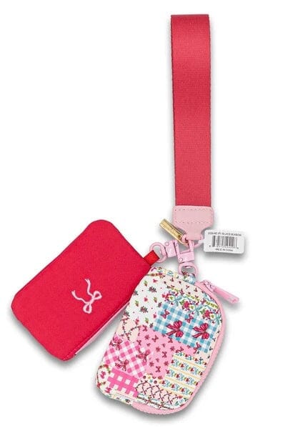 2 pc Coin Wristlet GIFT/OTHER SIMPLY SOUTHERN PINKBOW 