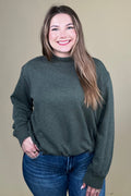 Ribbed Bubble Sweatshirt MISSY BASIC KNIT:~~Unassigned~~ TRIBAL 