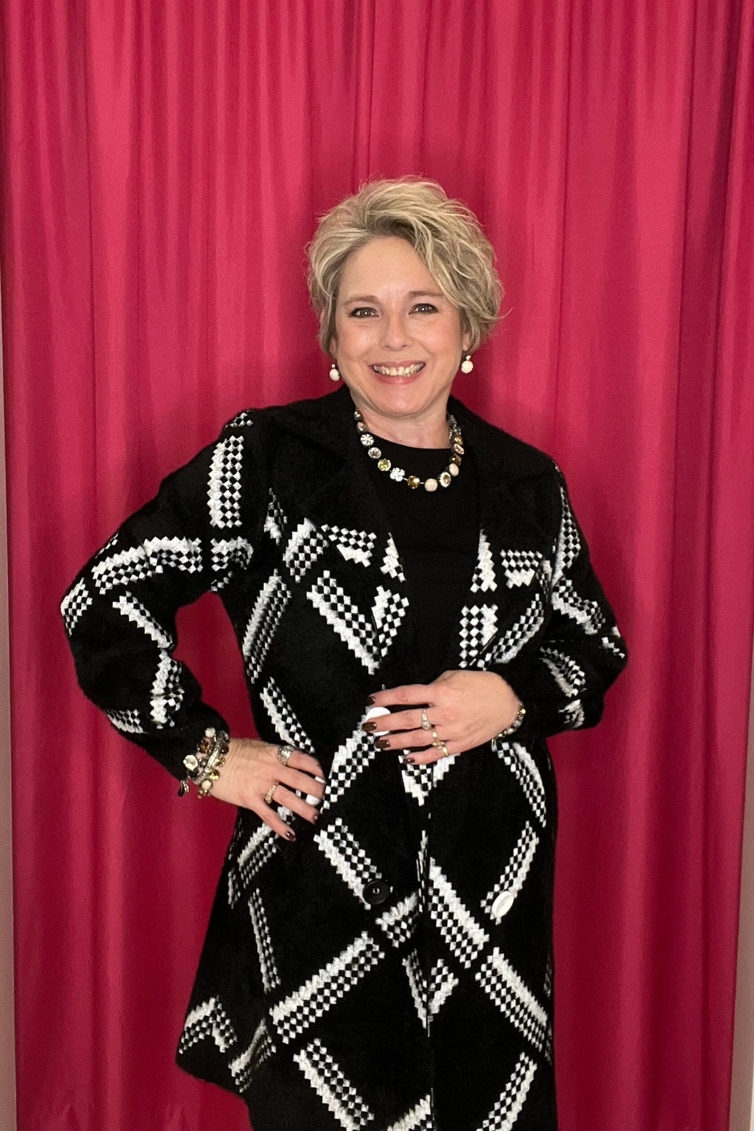 Long Sleeve Long Jacket w/Pockets JACKET CREATION