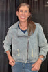 Denim Jacket w/Rhinestones & Fray JACKET DAVI&DANI 