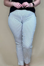 Pull On Striped Ankle Pant BOTTOMS ZAC & RACHEL 