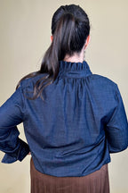 Long Sleeve Ruffle Neck Bubble Hem Top MISSY TOP SPECIAL:~~Unassigned~~ DEMOCRACY 
