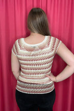 Crochet Raglan Short Sleeve Sweater MISSY TOP SPECIAL CHARLIEB 