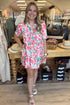 Pink Boot Boho Front Tie Dress DRESS TURQUOISE HAVEN 