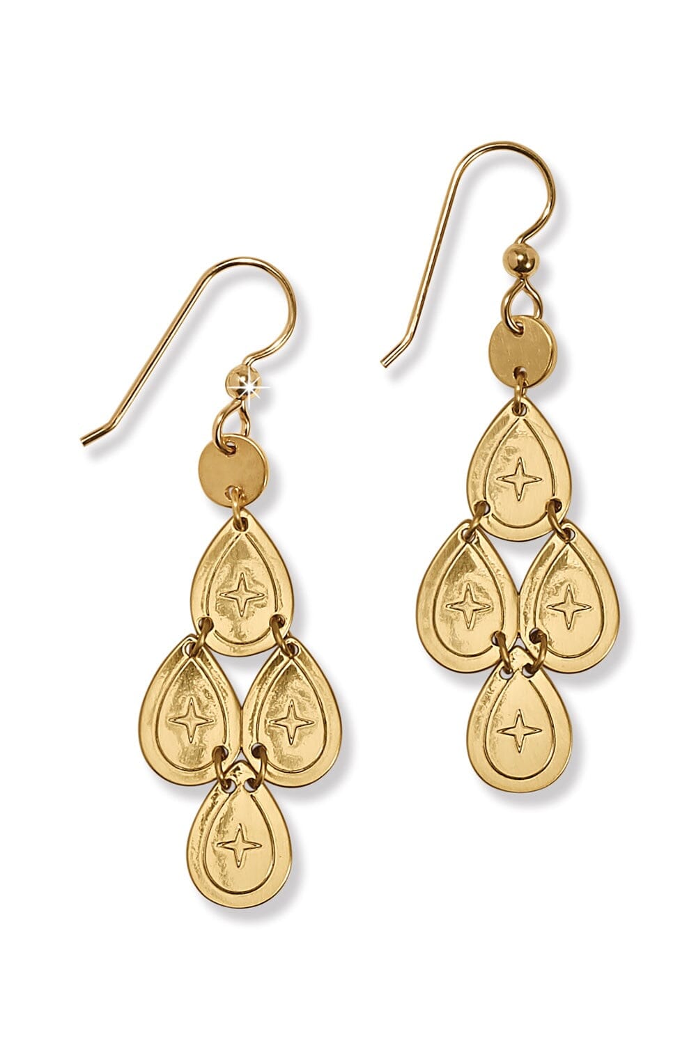 Palm Canyon Small Teardrop French Wire Earrings BJEWELRY Brighton Collectables 