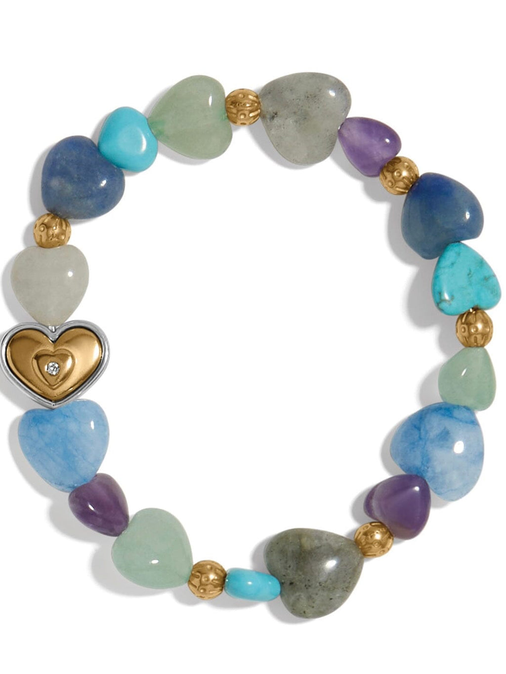 One Heart Multi Heart Bead Stretch Bracelet BJEWELRY:~~Unassigned~~ Brighton Collectables 