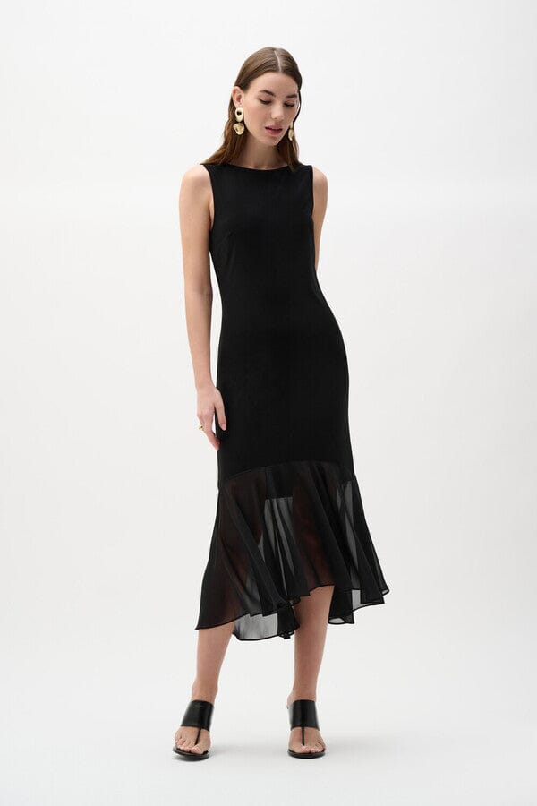 Sleeveless Dress w/ Flutter Hem Line DRESS JOSEPH RIBKOFF 
