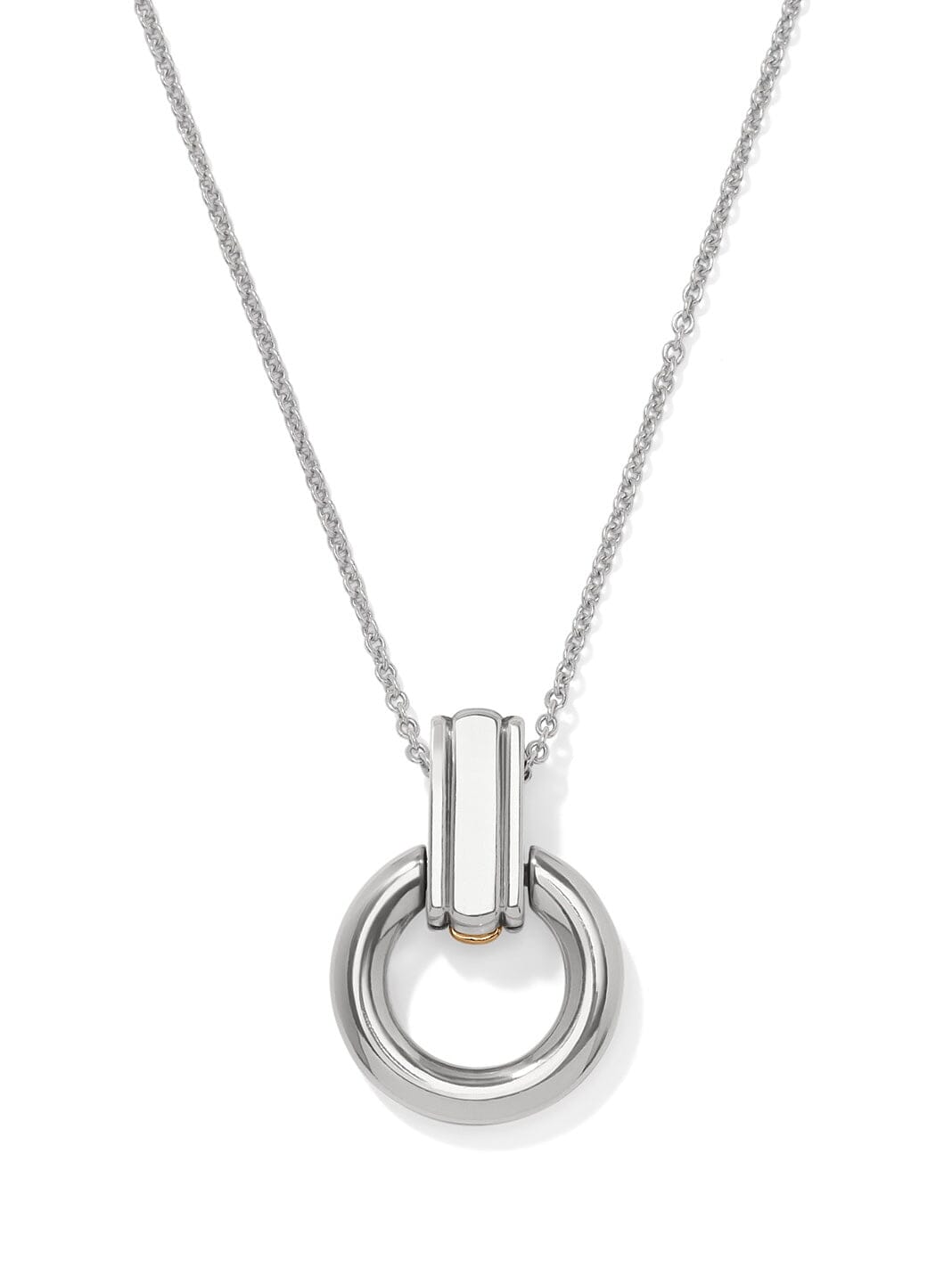 Mosaic Two Tone Link Ring Necklace BJEWELRY:~~Unassigned~~ LEEGIN-BRIGHTON 