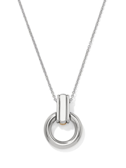 Mosaic Two Tone Link Ring Necklace BJEWELRY:~~Unassigned~~ LEEGIN-BRIGHTON 