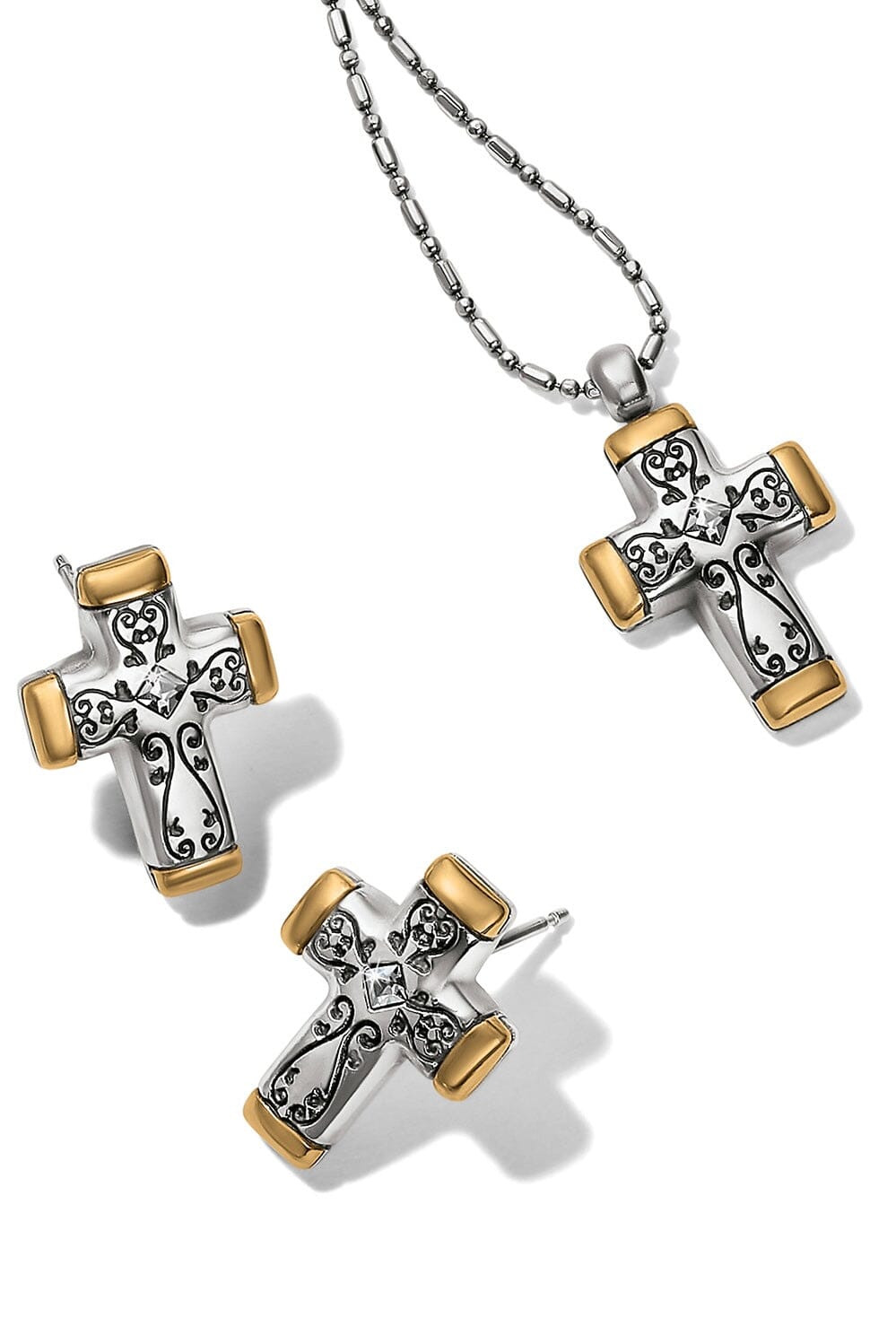 Venezia Cross Reversible Necklace BJEWELRY Brighton Collectables 