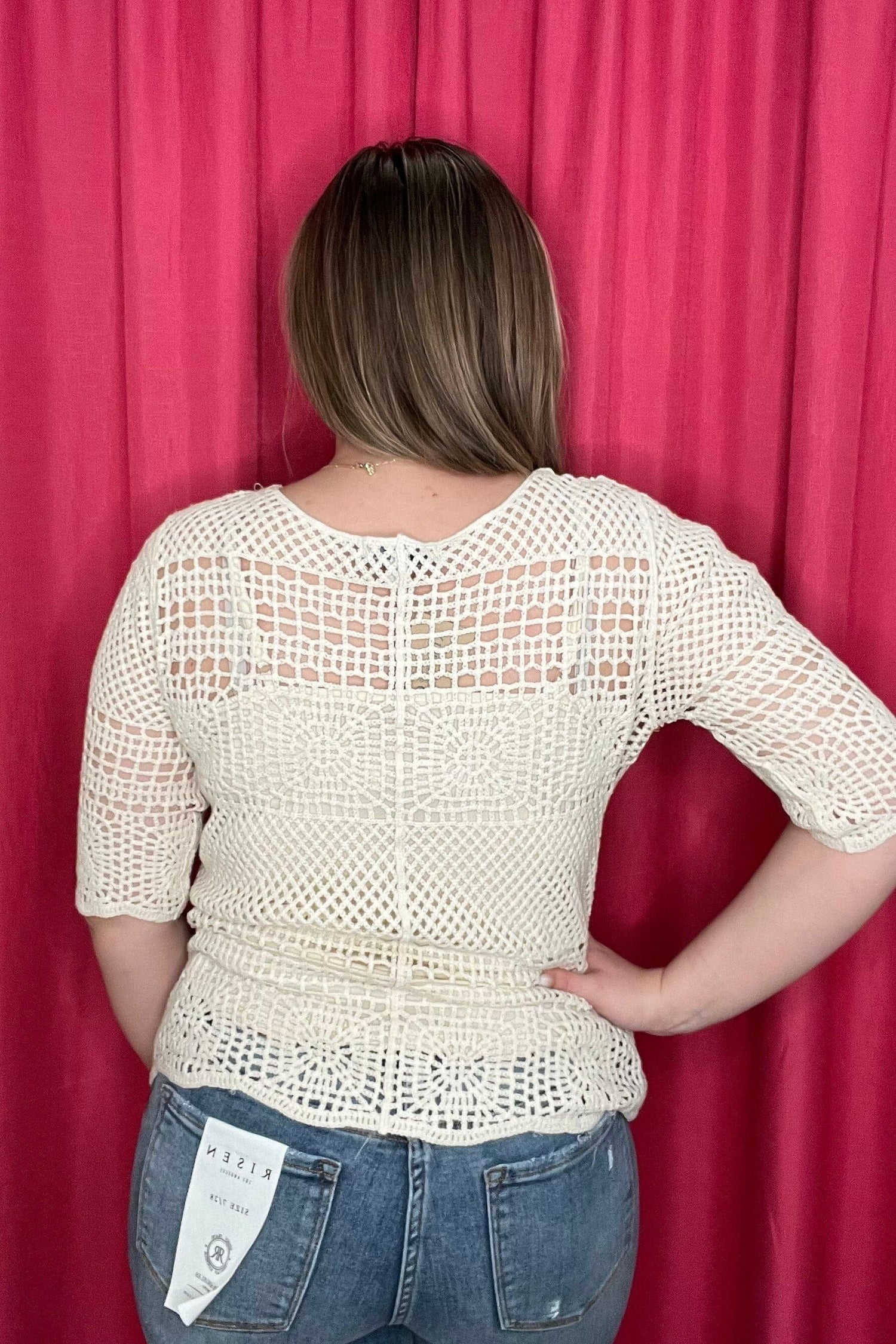 3/4 Sleeve Crochet Top MISSY TOP SPECIAL KEREN HART 