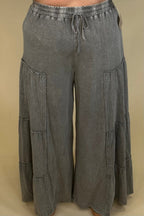Mineral Washed Tiered Pants BOTTOMS:~~Unassigned~~ EASEL 
