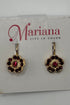 Large Cosmos Post Earrings in "Cranberry Crush" - Yellow Gold BETTERBRANDJEWELRY MICHALSMARIANA 