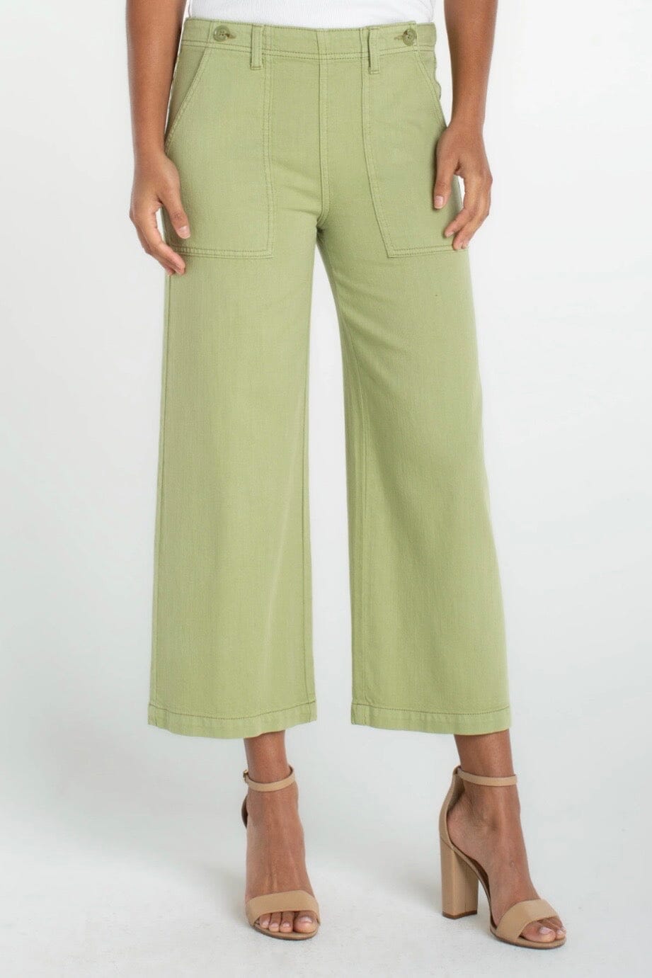 Utility Crop Wide Leg BOTTOMS LIVERPOOL 