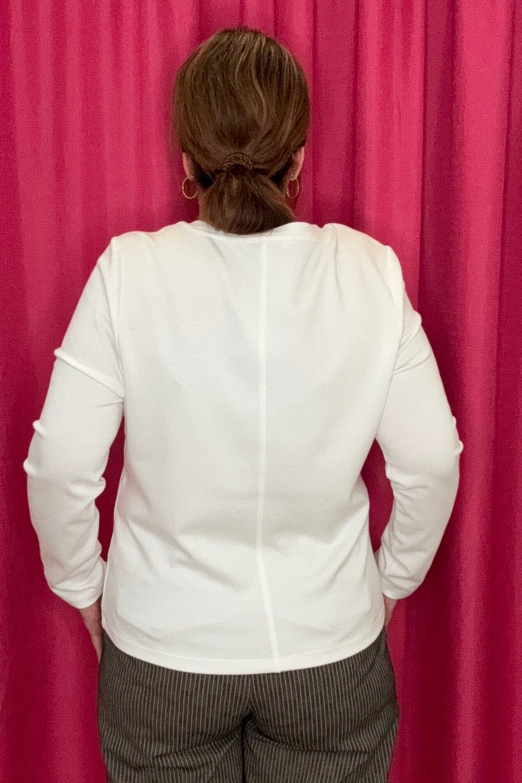 Long Sleeve Scoop Neck Knit Top MISSY BASIC KNIT LIVERPOOL 