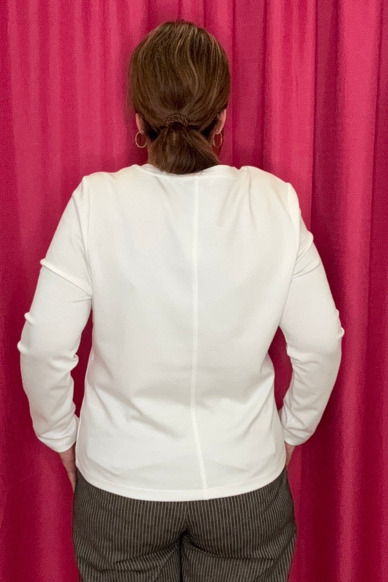 Long Sleeve Scoop Neck Knit Top MISSY BASIC KNIT LIVERPOOL 