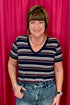 Short Sleeve V-Neck Knit Tee MISSY BASIC KNIT LIVERPOOL 