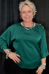 Round Neck Shoulder Button Top JR TOP DRESSY GLAM 