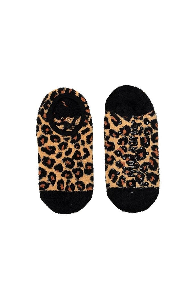 Animal Print Fuzzy Slipper Sock GIFT/OTHER:UNDER LIVINGROYAL 