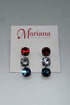 Medium Three Stone Earrings in "Americana" Silver Plated BETTERBRANDJEWELRY MICHALSMARIANA 
