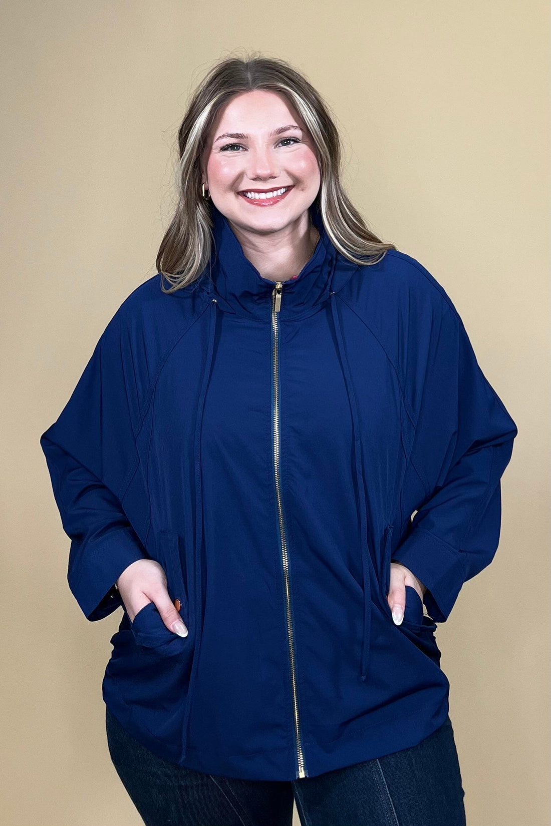 Zip Up Wind Breaker w/Hood & Pockets JACKET DEAR SCARLETT