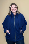 Zip Up Wind Breaker w/Hood & Pockets JACKET DEAR SCARLETT 