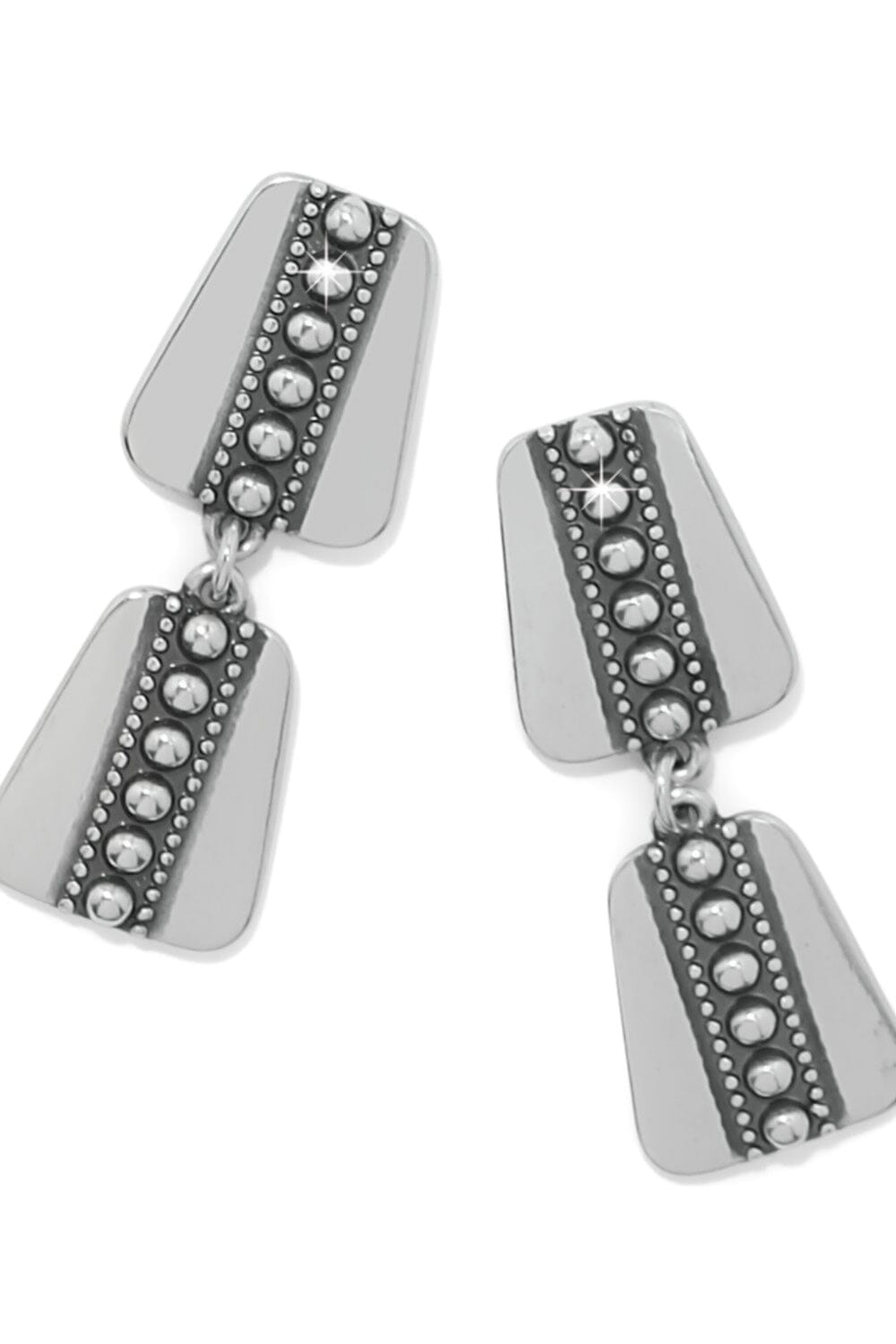 Pretty Tough Geo Post Drop Earrings BJEWELRY Brighton Collectables 