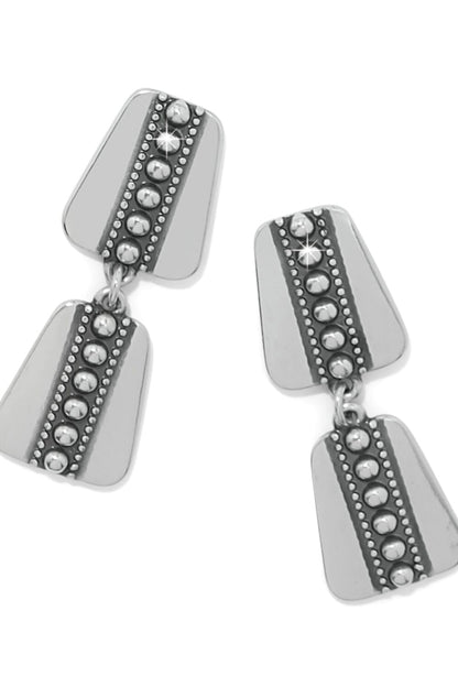 Pretty Tough Geo Post Drop Earrings BJEWELRY Brighton Collectables 