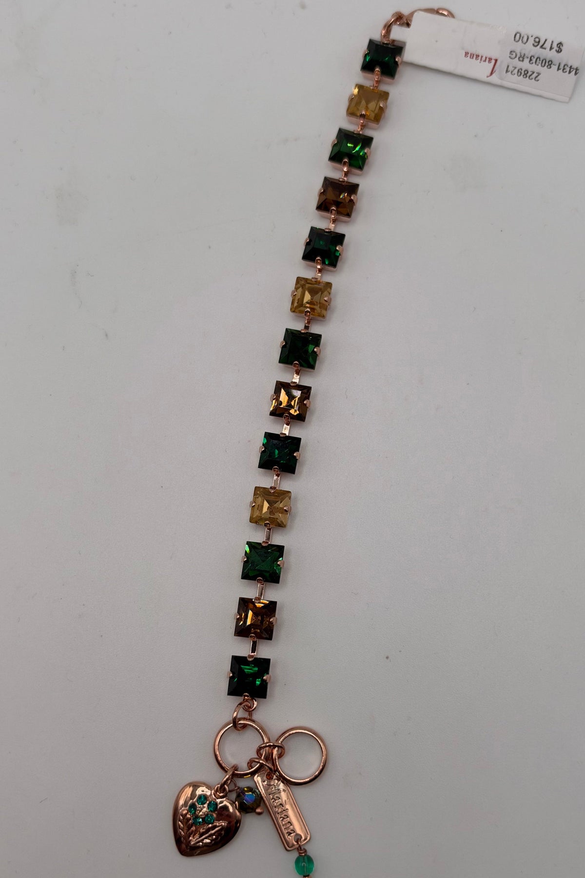 Medium Square Bracelet in "Green Room" - Rose Gold BETTERBRANDJEWELRY:ABRAC MICHALSMARIANA 