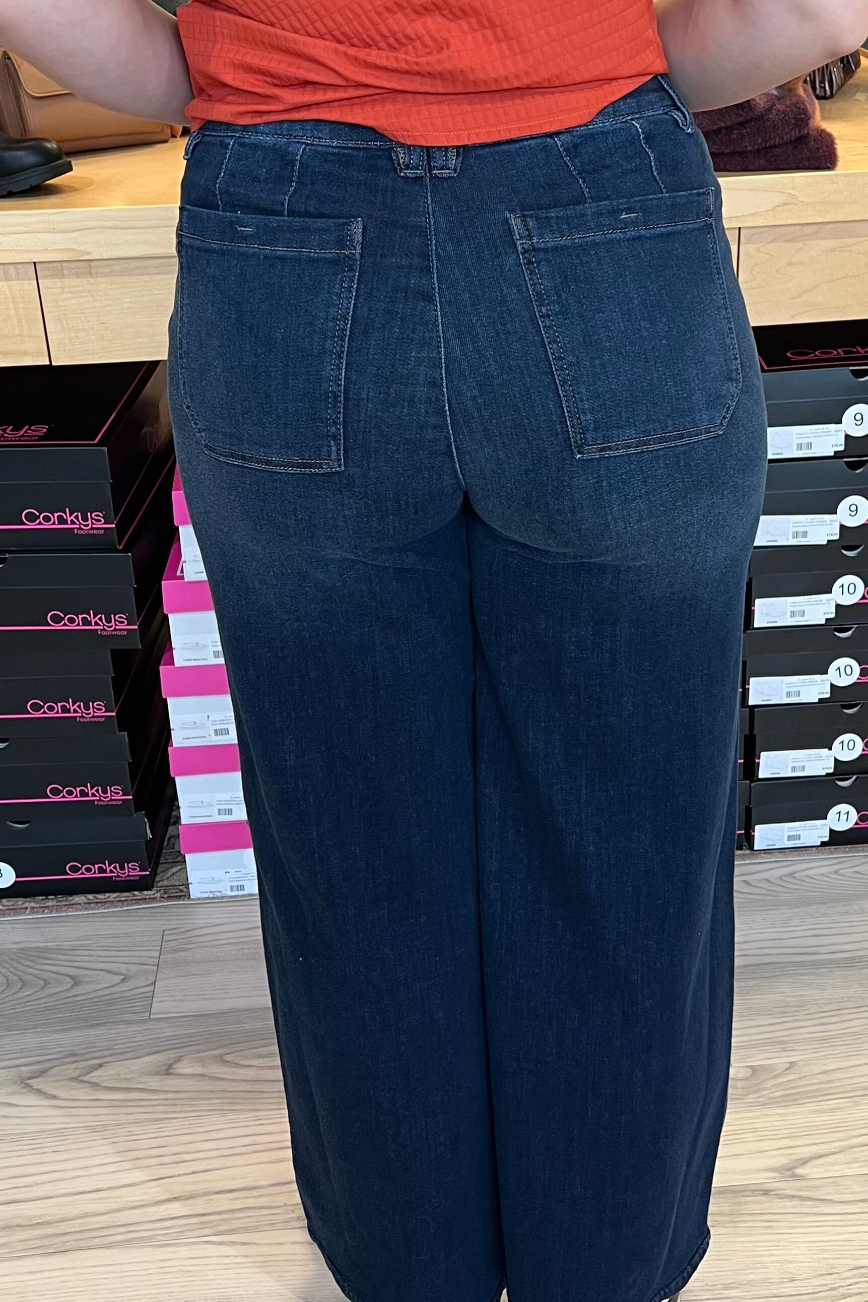 30/24&quot; Ab Solution Skyrise Wide Leg JEANS DEMOCRACY 