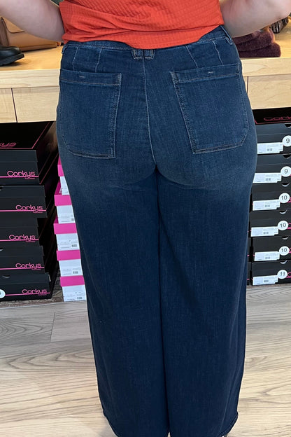 30/24&quot; Ab Solution Skyrise Wide Leg JEANS DEMOCRACY 