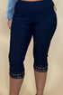Pull On Pant w/Lattice Detail BOTTOMS CREATION 